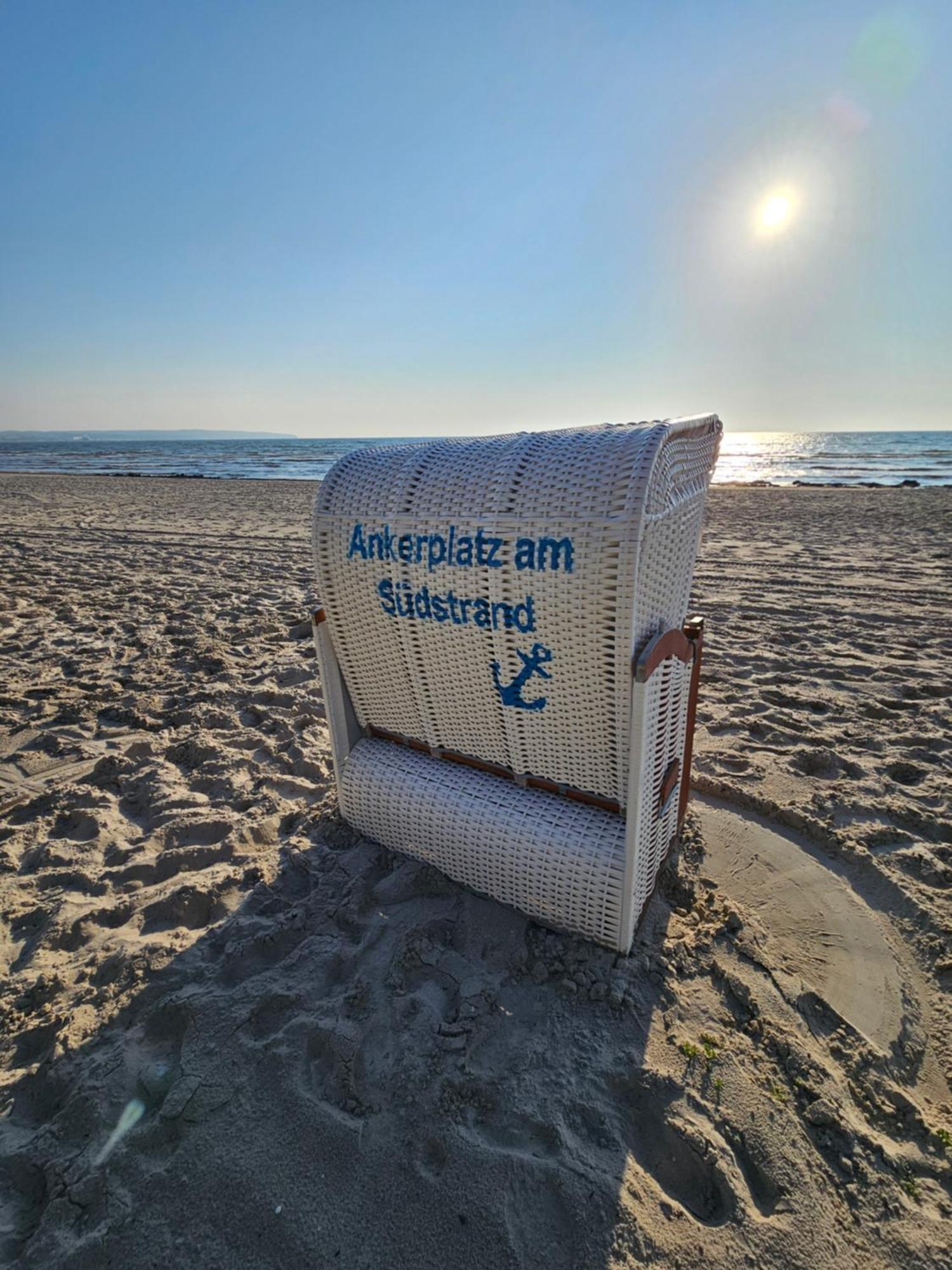 Ankerplatz Am Suedstrand, Fewo Mit 2 Schlafzimmer Und Eigenen Strandkorb Binz Exteriör bild